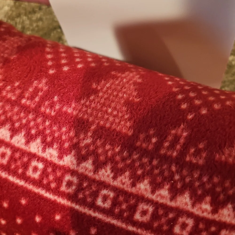 Clara Clark Festive Red Fleece Throw